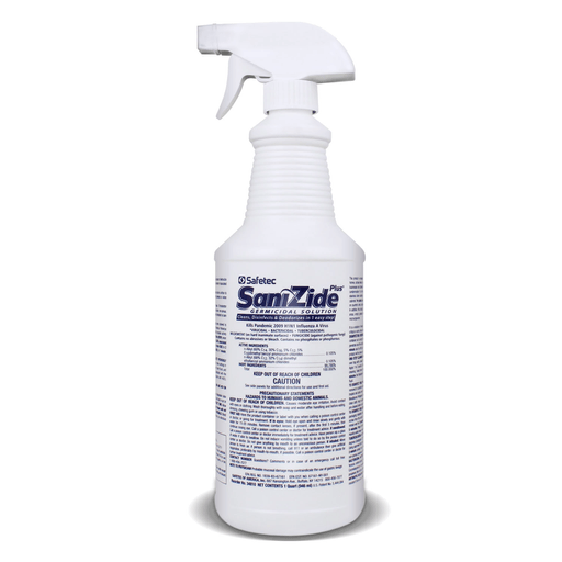 SAFETEC SANIZIDE PLUS SURFACE DISINFECTANT SPRAYSaniZide Plus, 16 oz. Bottle with Sprayer, 12/cs | Quantity - 1x CS