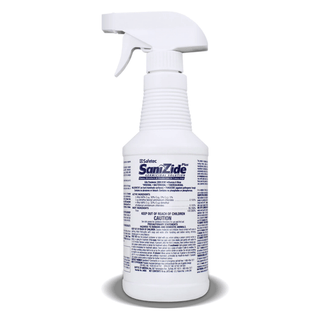 SAFETEC SANIZIDE PLUS SURFACE DISINFECTANT SPRAY - SaniZide Plus, 4 oz. Bottle with Sprayer, 24/cs (Not Available for Sale into Canada) | Quantity - 1x CS