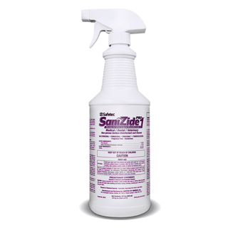 SAFETEC SANIZIDE PRO 1 SURFACE DISINFECTANT - SaniZide Pro 1, 32 oz Bottle with Sprayer 6/cs (Item is considered HAZMAT and cannot ship via Air or to AK, GU, HI, MP, PR, VI) (Not Available for Sale into Canada) | Quantity - 1x CS