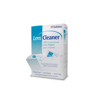 SAFETEC LENS CLEANER WIPE - Lens Cleaner Wipes, 100/bx, 10 bx/cs (HAZMAT Fees Apply, cannot ship via Air or to AK, GU, HI, MP, PR, VI) | Quantity - 1x CS