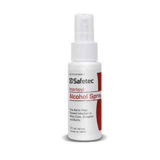 SAFETEC ISOPROPYL ALCOHOL SPRAYIsopropyl Alcohol, 2 oz. Spray Bottle, 24 btl/cs (Item is considered HAZMAT and cannot ship via Air or to AK, GU, HI, MP, PR, VI) | Quantity - 1x CS