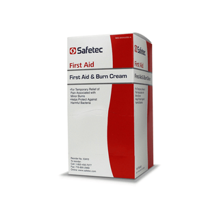 SAFETEC FIRST AID & BURN CREAM - First Aid & Burn Cream, .9g Pouch, 144 pch/bx, 12 bx/cs | Quantity - 1x CS