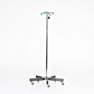 Midcentral Medical MCM-210/211/212 Stainless Steel IV Pole 5 leg with 2" casters | Quantity - 1x EA