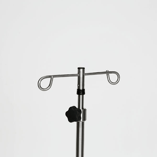 Midcentral Medical MCM-270/271 Stainless Steel IV Pole 5 leg spider base 3" casters | Quantity - 1x EA