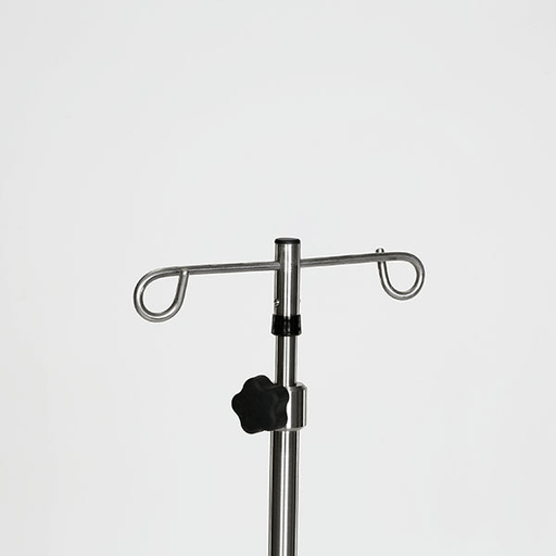 Midcentral Medical MCM-270/271 Stainless Steel IV Pole 5 leg spider base 3" casters | Quantity - 1x EA