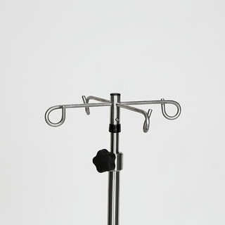 Midcentral Medical MCM-295 Stainless Steel IV Pole 6 leg spider base 3" casters | Quantity - 1x EA