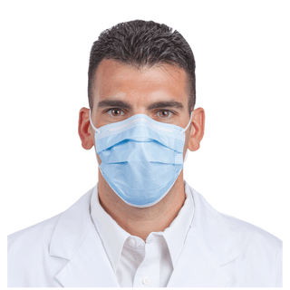 SULTAN COM-FIT SUPER HIGH FILTRATION FLUID RESISTANT MASKS - High Filtration Ear Loop Mask, Blue, 40/bx | Quantity - 1x BX