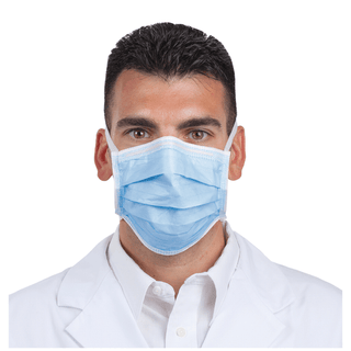 SULTAN COM-FIT SUPER HIGH FILTRATION FLUID RESISTANT MASKS - Mask, Tie-On, Blue, 40/bx | Quantity - 1x BX