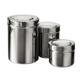 DUKAL TECH-MED DRESSING JARS - Dressing Jar, 2.25 Qt, Stainless Steel | Quantity - 1x EA