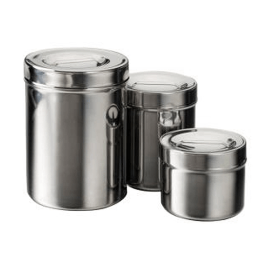 DUKAL TECH-MED DRESSING JARS - Dressing Jar, 2.25 Qt, Stainless Steel | Quantity - 1x EA