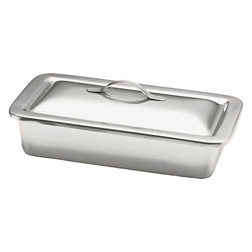 DUKAL TECH-MED INSTRUMENT TRAYS - Instrument Tray, with Strap Handle, 8 7/8" x 5" x 2", Stainless Steel | Quantity - 1x EA