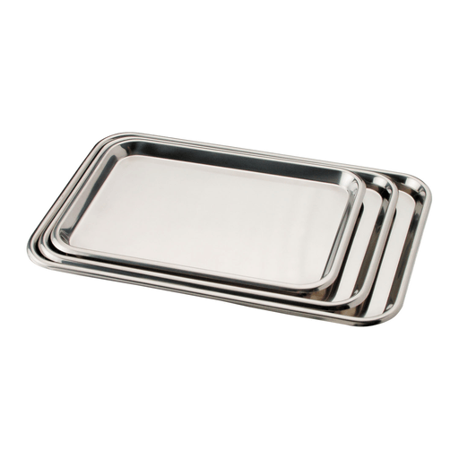DUKAL TECH-MED INSTRUMENT TRAYS - Flat Instrument Tray, 19 1/8" x 12" x 5/8", fits Mayo Stand, Stainless Steel | Quantity - 1x EA