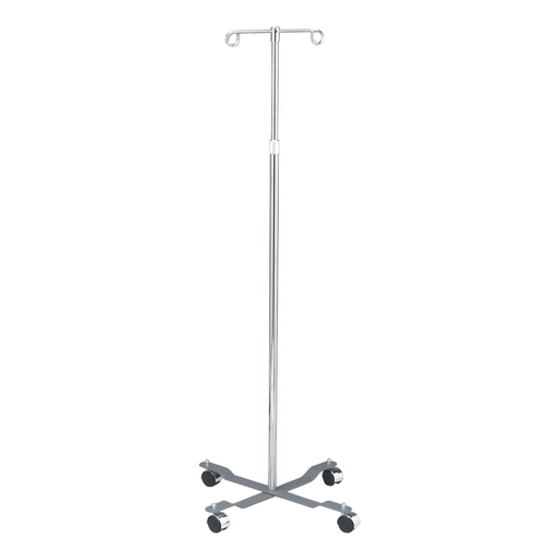 DUKAL TECH-MED IV POLE - IV Pole, 2 Hook, 4 Caster, Adjust 47" - 84" (114 ea/plt)  | Quantity - 1x EA