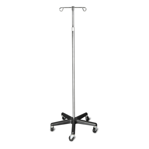 DUKAL TECH-MED IV POLEIV Pole, 2 Hook, 5 Caster, Adjust 47"84" (14 ea/plt) | Quantity - 1x EA