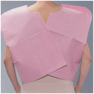 TIDI TISSUE POLY TISSUE PATIENT CAPE - Exam Cape, 30" x 21", Mauve, T/P/T, 100/cs | Quantity - 1x CS