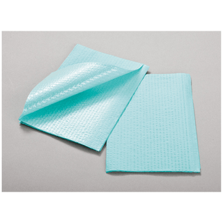 TIDI 2-PLY TISSUE/POLY TOWEL & BIB - Towel, 2-Ply Tissue/ Poly, White, 13" x 18", 500/cs | Quantity - 1x CS