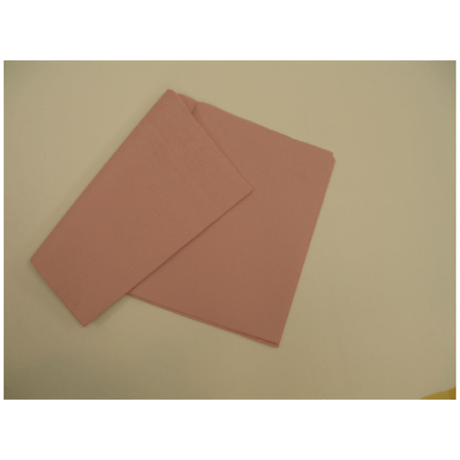 TIDI ALL TISSUE PATIENT DRAPE SHEET - Drape Sheet, 40" x 48", Peach, 2-Ply Tissue, Latex Free (LF), 100/cs | Quantity - 1x CS