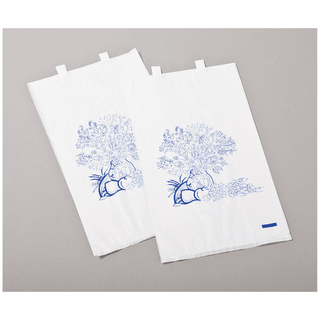 TIDI BEDSIDE / CHAIRSIDE / SUTURE BAGS - Bedside Bag, 6" x 3 1/8" x 11 3/8", Flame Retardant Paper, Blue Floral Print, 2000/cs (To Be DISCONTINUED) | Quantity - 1x CS