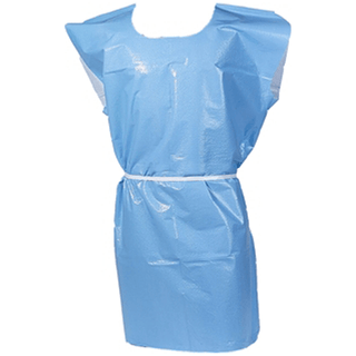 TIDI TISSUE POLY TISSUE PATIENT GOWN - Exam Gown, 2-Ply, T/P, 30" x 42", Sky Blue, 50/cs | Quantity - 1x CS