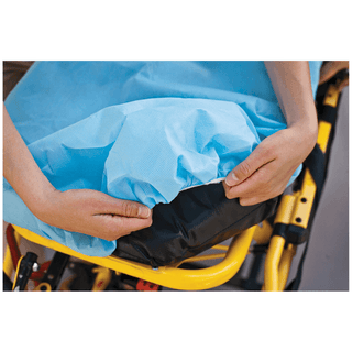 TIDI EQUIPMENT DRAPE SHEET - Drape/ Stretcher Sheet, Tissue/ Poly, 40" x 90", Blue, 50/cs (36 cs/plt) | Quantity - 1x CS