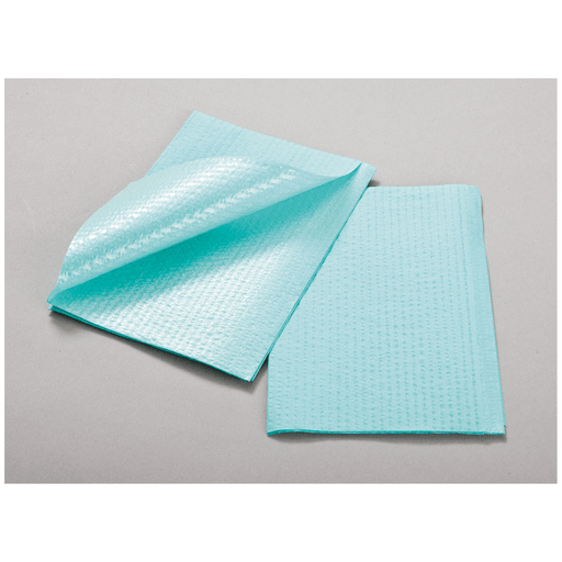 TIDI ECONOMY 3-PLY TISSUE/POLY TOWELS - Towel, 3-Ply Tissue & Poly, White, Rib Embossed, 13" x 18", 500/cs | Quantity - 1x CS