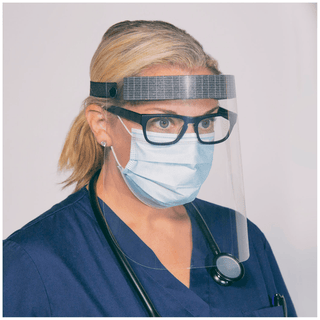 TIDI GRAB 'N GO FOAM HEADBAND FACE SHIELDS - TIDIShield Grab 'n Go Foam Headband Face Shields, 24/bx, 4bx/cs | Quantity - 1x CS