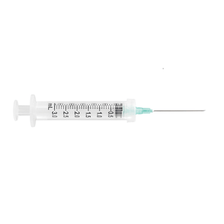 ULTIMED ULTICARE 3ML SAFETY SYRINGE - Safety Syringe, Detachable Needle, 3mL, 21G x 1 ", 100/bx | Quantity - 1x BX