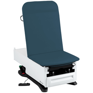 UMF MEDICAL FUSIONONE POWER HI-LO EXAM TABLEExam Table, ProGlide, 3002-500-300 with OneTouch WheelBase System, Classic Upholstery, Pneumatic Backrest,  Stirrups, Foot Control, Front Storage Drawer, Available in 16 colors | Quantity - 1x EA