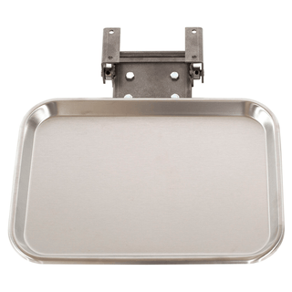 UMF MEDICAL CHAIR PARTS & ACCESSORIES - Supply Tray, Fold-Away, Stainless Steel for 8678, 13.5 W x 10 L x .75 D/34.3cm W x 25.4cm L x 1.9cmH (DROP SHIP ONLY) | Quantity - 1x EA