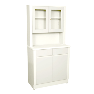 UMF MEDICAL CABINETSTreatment Cabinet, 6117 with Upper Cabinet Section, Two (2) Door, Two (2) Drawers, One (1) Shelf, 32" W x 65" H x 16.25 D, Quiet White | Quantity - 1x EA