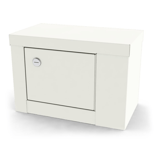 UMF MEDICAL NARCOTICS STORAGENarcotic Shelf, 7784, Steel with One (1) Shelf, Single Door, Single Lock, 12W (35.9cm) x 7.75H (30.5cm) x 7D (20.6cm), Wall Mountable or Inside Cabinet Mountable, Quiet White | Quantity - 1x EA