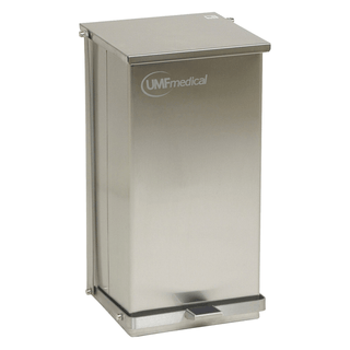 UMF MEDICAL WASTE CAN RECEPTACLE - Waste Receptacle, Step-On, Stainless Steel, 24 Quart (6 Gallon / 23 Liter) (DROP SHIP ONLY) | Quantity - 1x EA