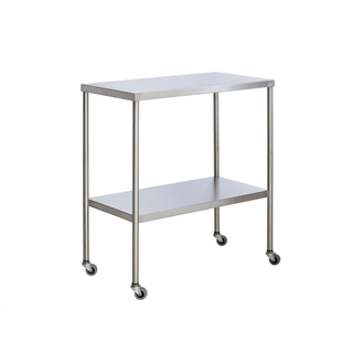 UMF MEDICAL INSTRUMENT TABLE - Instrument Table with Shelf, Stainless Steel, 16" x 20" (DROP SHIP ONLY) | Quantity - 1x EA