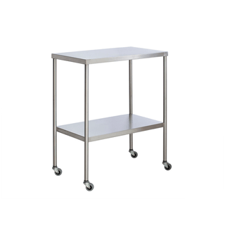 UMF MEDICAL INSTRUMENT TABLE - Instrument Table with Shelf, Stainless Steel, 24" x 72" (DROP SHIP ONLY) | Quantity - 1x EA