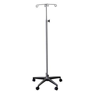 UMF MEDICAL I.V. STANDS - I.V. Stand, Stainless Steel, 4-Hook, Hand Wheel (DROP SHIP ONLY) | Quantity - 1x EA