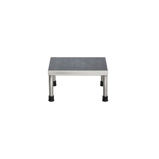 UMF MEDICAL STEP STOOLStep Stool, 1-Step, Stainless Steel, 14"W x 7 5/8"H x 10"D | Quantity - 1x EA