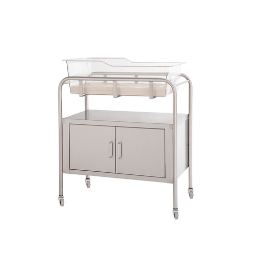 UMF MEDICAL BASSINETBassinet with Basket (8545) and Mattress (8546), Stainless Steel, Two (2) Door, 32 W x 35.25 H x 17 D | Quantity - 1x EA