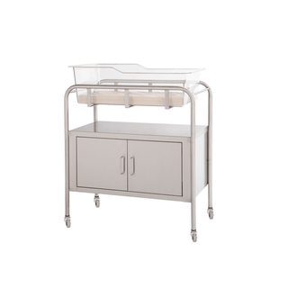 UMF MEDICAL BASSINET - Bassinet with Basket (8545) and Mattress (8546), Stainless Steel, Two (2) Door, 32 W x 35.25 H x 17 D (DROP SHIP ONLY) | Quantity - 1x EA