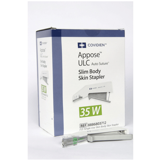 MEDTRONIC APPOSE ULC SKIN STAPLER - Skin Stapler, 35 Wide Staples, 12/bx | Quantity - 1x BX
