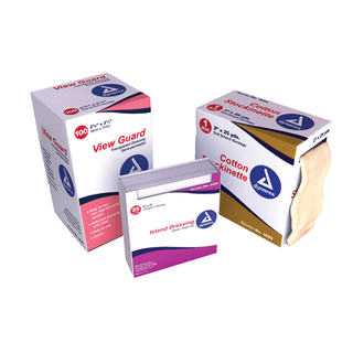 DYNAREX VIEWGUARD TRANSPARENT DRESSINGS - Transparent Dressing, 2 3/8" x 2", Sterile, 100/bx, 4 bx/cs | Quantity - 1x CS