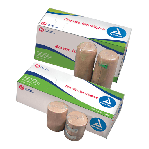 DYNAREX ELASTIC BANDAGES, LATEX FREE - Elastic Bandage, 3", 10/bx, 5bx/cs | Quantity - 1x CS