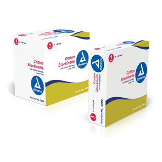 DYNAREX COTTON STOCKINETTES - Cotton Stockinette, 4" x 25 yds, 4/cs | Quantity - 1x CS