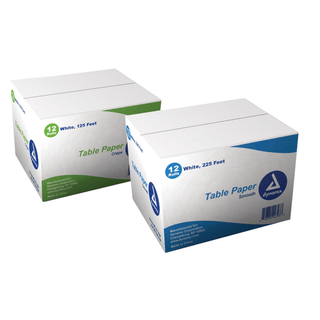 DYNAREX TABLE PAPER - Table Paper, 18" Crepe, 125 ft Roll, 12/cs | Quantity - 1x CS