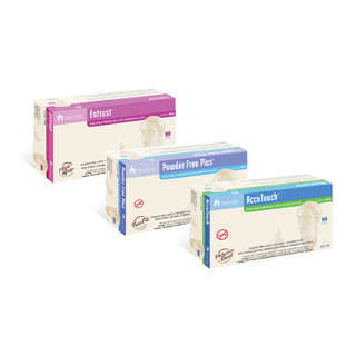 DYNAREX ACCUTOUCH POWDER-FREE POLYMER LINED EXAMINATION GLOVES - Exam Gloves, Medium, 100/bx, 10 bx/cs | Quantity - 1x CS
