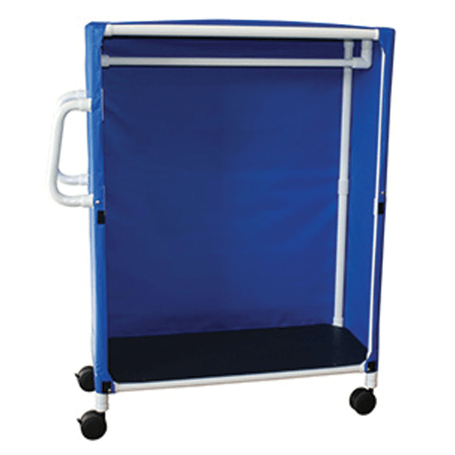 MJM SERIES "300" STANDARD LAUNDRY CARTS - Linen Hanging Cart, 1-Shelf, Mesh or Solid Vinyl Cover, 3" Casters | Quantity - 1x EA