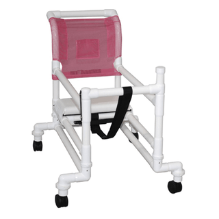 MJM AMBULATORY WALKERS "400" SERIES - Stroller/ Walker , 18" Internal Width, Anti-Tip Outriggers, 3" Twin Casters, Height Adjustable, For Residents/ Patients Between 6 ft & 6 ft 6" | Quantity - 1x EA