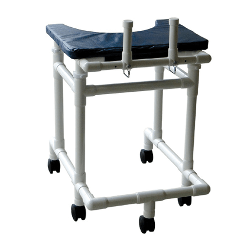 MJM AMBULATORY WALKERS "400" SERIES - Stroller/ Walker , 18" Internal Width, Anti-Tip Outriggers, 3" Twin Casters, Height Adjustable, For Residents/ Patients Between 6 ft & 6 ft 6" | Quantity - 1x EA