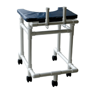 MJM AMBULATORY WALKERS "400" SERIES - Stroller/ Walker , 18" Internal Width, Anti-Tip Outriggers, 3" Twin Casters, Height Adjustable, For Residents/ Patients Between 6 ft & 6 ft 6" | Quantity - 1x EA