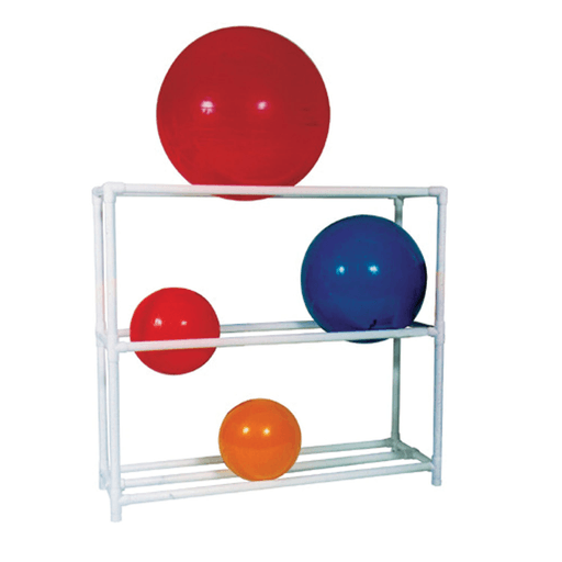 MJM THERAPY BALL RACK "7000" SERIES - Stationary Ball Rack 63"L x 19"W x 58"H | Quantity - 1x EA