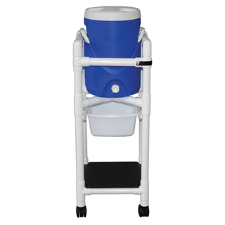 MJM HYDRATION/ICE CARTS "800" SERIES - Refreshment Cooler Cart, Slide Out Storage Tray, 5 Gal Cooler | Quantity - 1x EA